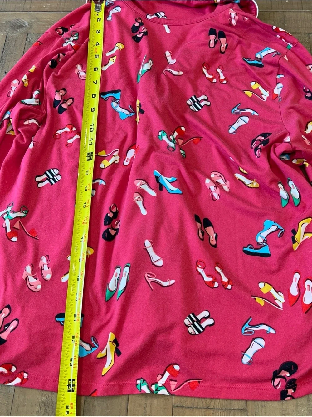 Kate Spade Women's 2 Piece Pajama Pants Set Size Small Red/Pink Multi Print Shoe